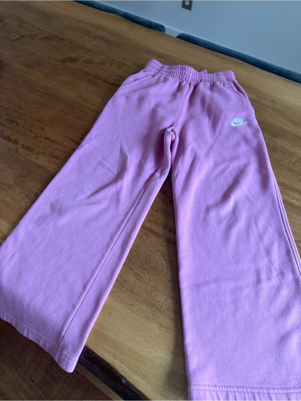 Nike Kids Pink Hoodie & Joggers Set - Pink & White Logo - Picture 3 of 4